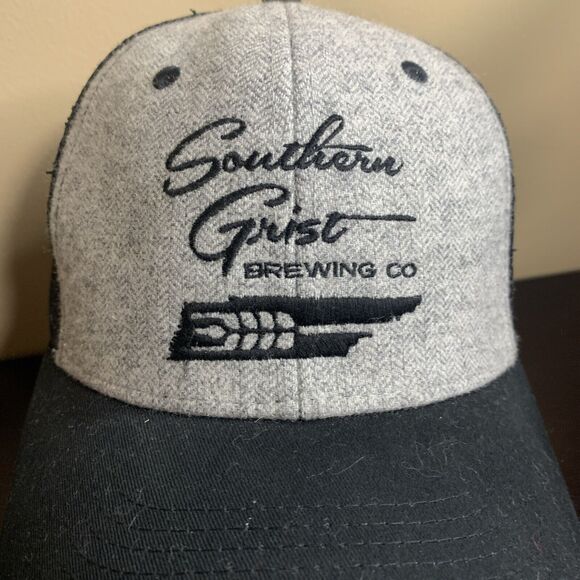 Southern Grist Brewing Co Snapback Hat Black & Gray - Picture 3 of 10